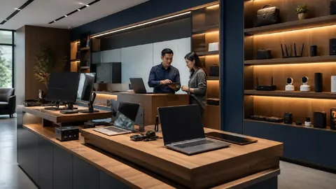 Showroom solusi perangkat teknologi untuk bisnis
